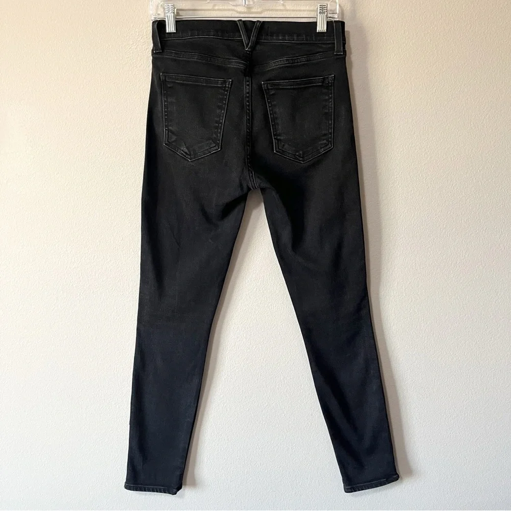 Veronica Beard Jeans Emma Skinny Mid Rise Onyx Black Size 28